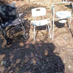 Wheelchair, Bath Chair, And Bed Side Potty