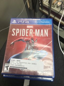 PlayStation 4 PS4 game marvel spider man