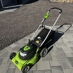 Greenworks 12 Amp Corded 20-Inch Lawn Mower.