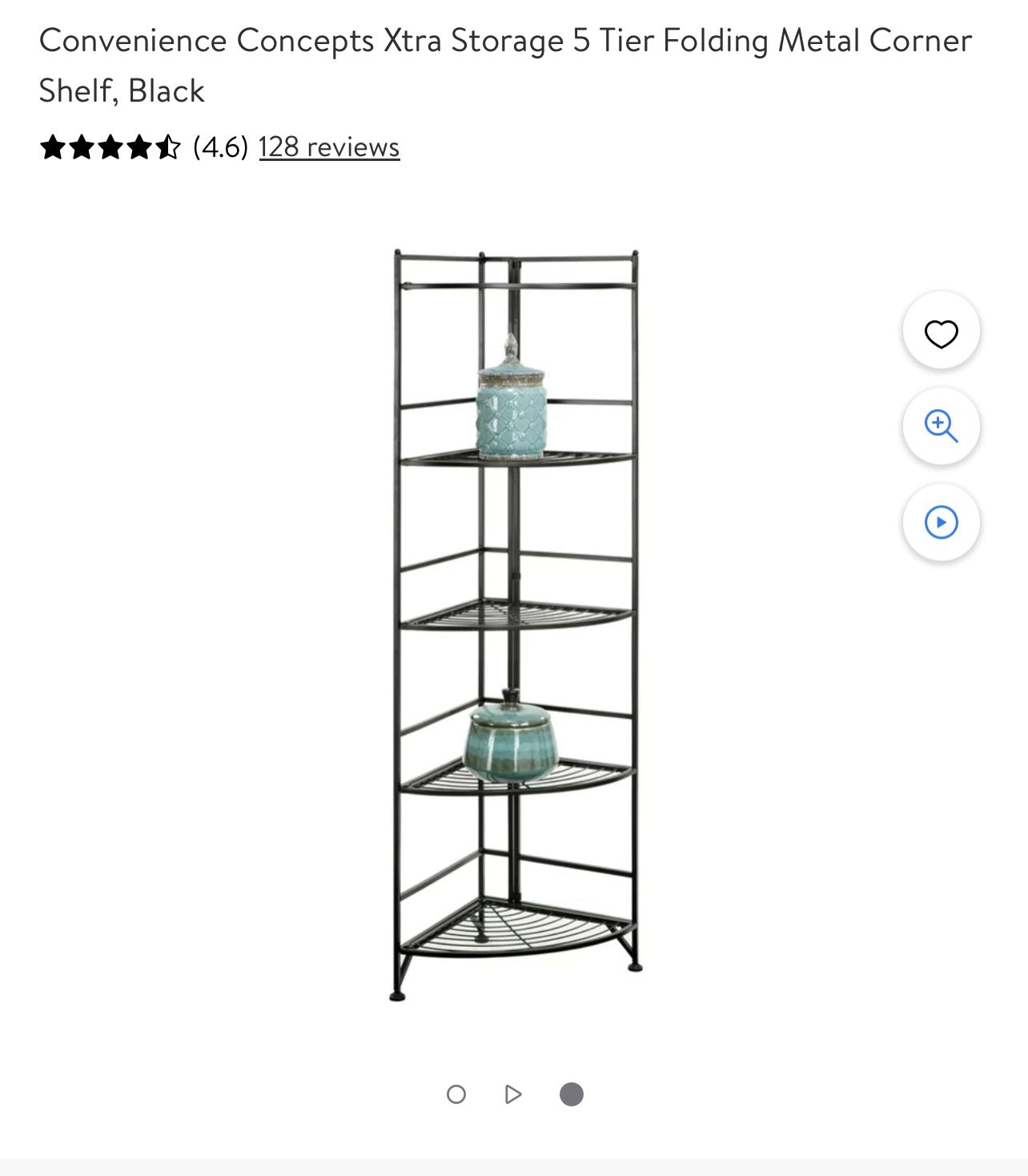 5 Tier Folding Corner Shelf 