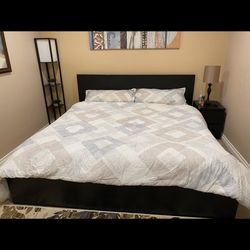 King Size Complete Bedroom Set( Malm Model From IKEA) 