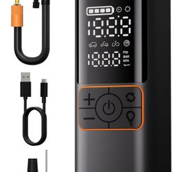 Tire Inflator Portable Air Compressor, 180PSI & 20000mAh Portable Air Pump with Pressure Gauge, 4X Faster Inflation Cordless Tire Pump with LCD Screen