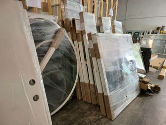 Lot of Wrapped Doors and Window Panels