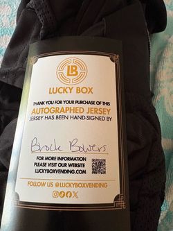 Brock Bowers AUTOGRAPH Jersey