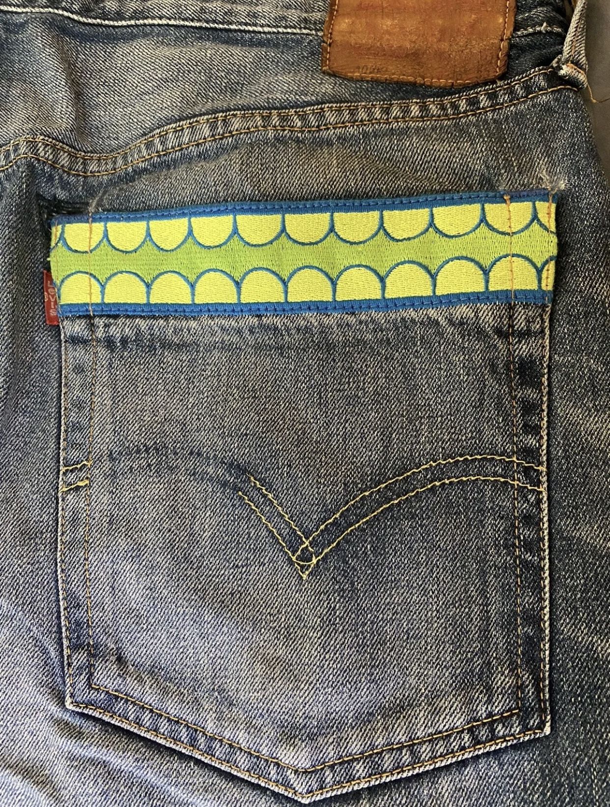 Kaws Levis Original Fake 501 Teeth Jeans 36 x 33 UK Denim Bristol 