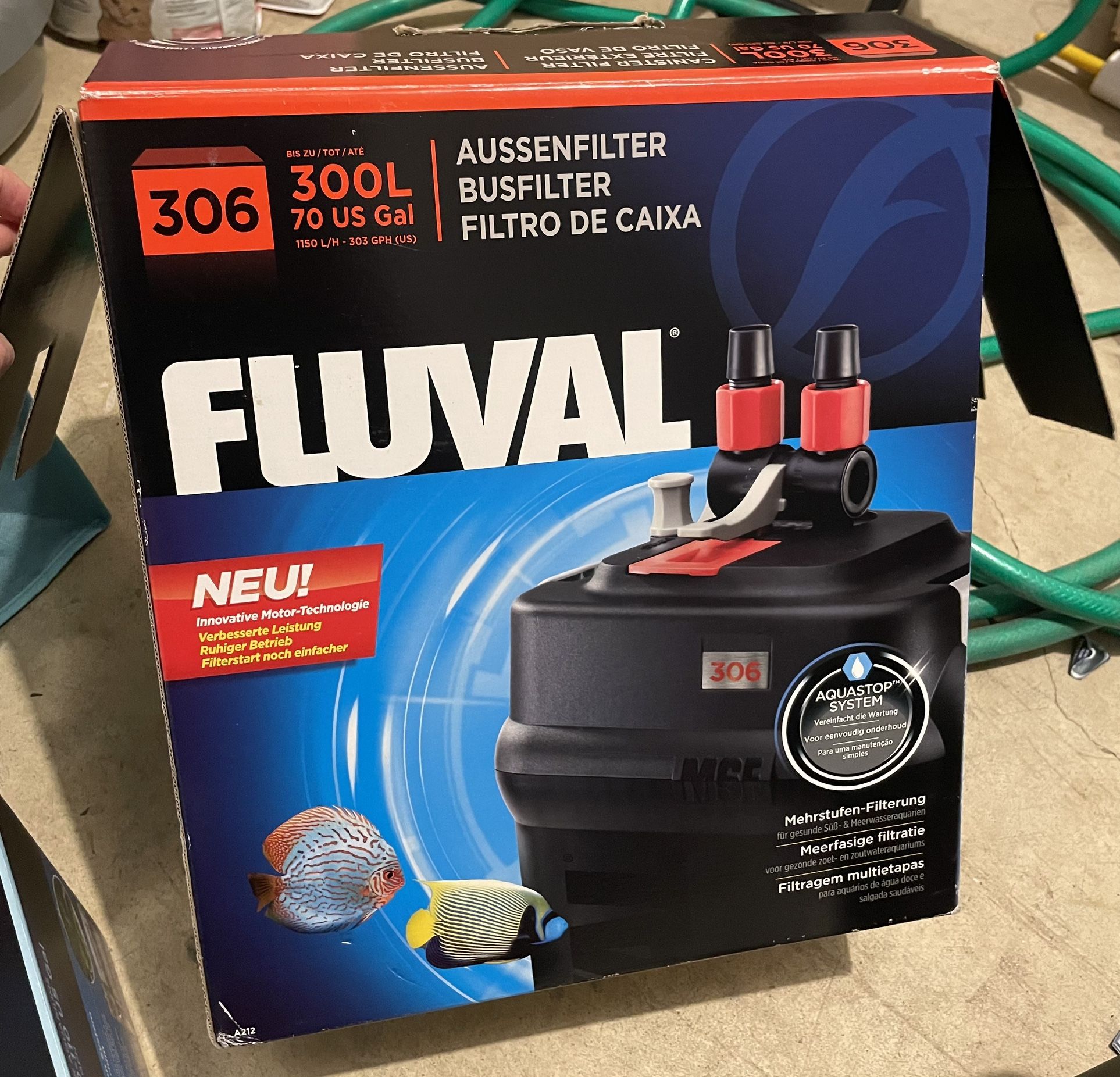 PARTS ONLY Fluval 306 Cannister Filter For 70 Gallon Aquarium Fish Tank. RT