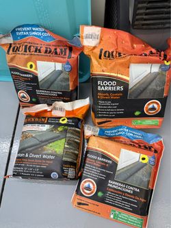 Quick dam flood barriers