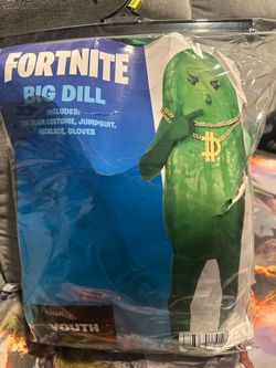 Big Dill FortniteCostume Size 8-10