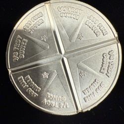 1 OZ.999 FINE SILVER PROSPECTOR DIVISIONAL ROUND 4 1/4 OZ SILVER PIECES