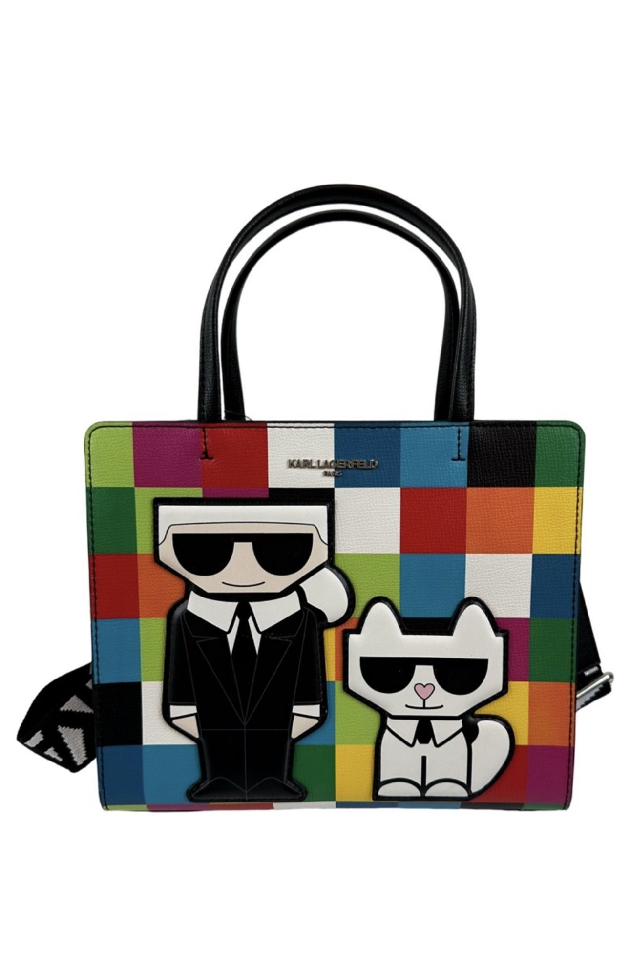 Karl Lagerfeld Maybelle satchel Multi Colorblock