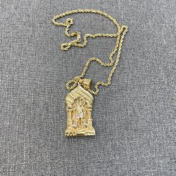 10k Yellow Gold Set Charm And Chain 