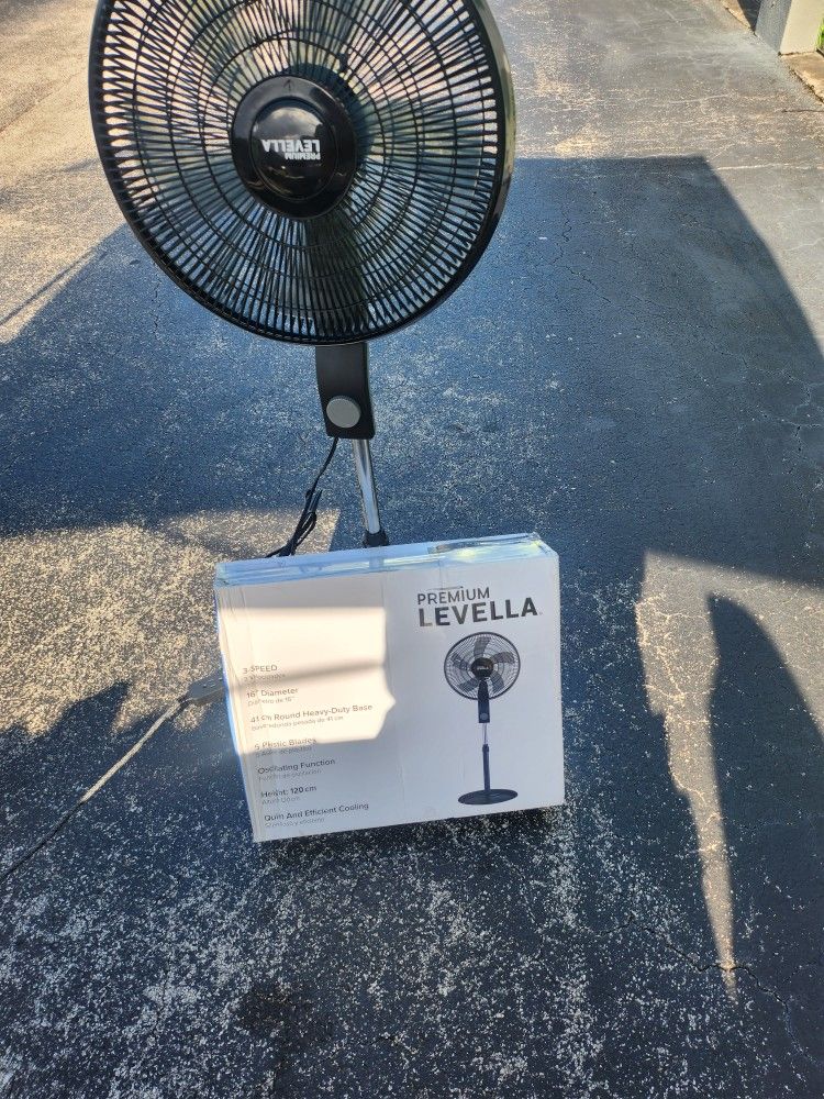 Ventilador De Pedestal En Negro