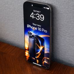 iPhone 16 Pro 128GB – T-Mobile – 100% Battery – Apple Warranty – Box + Case