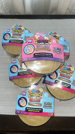 Mystery Dumpling RMS glitter dumpling purple holographic dumpling squishy toys