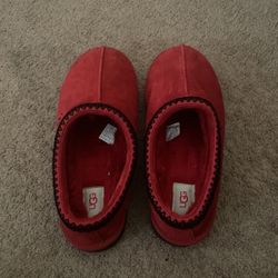 RED UGG TASMAN SLIPPERS