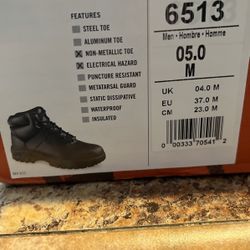 Work Boots In Black 