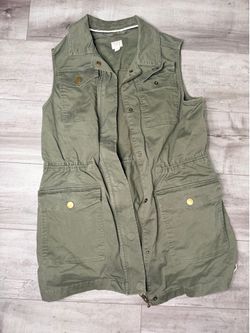 A New Day Olive Green Utility Safari Vest | Size Medium