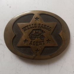 Vintage Wells Fargo Agent Belt Buckle
