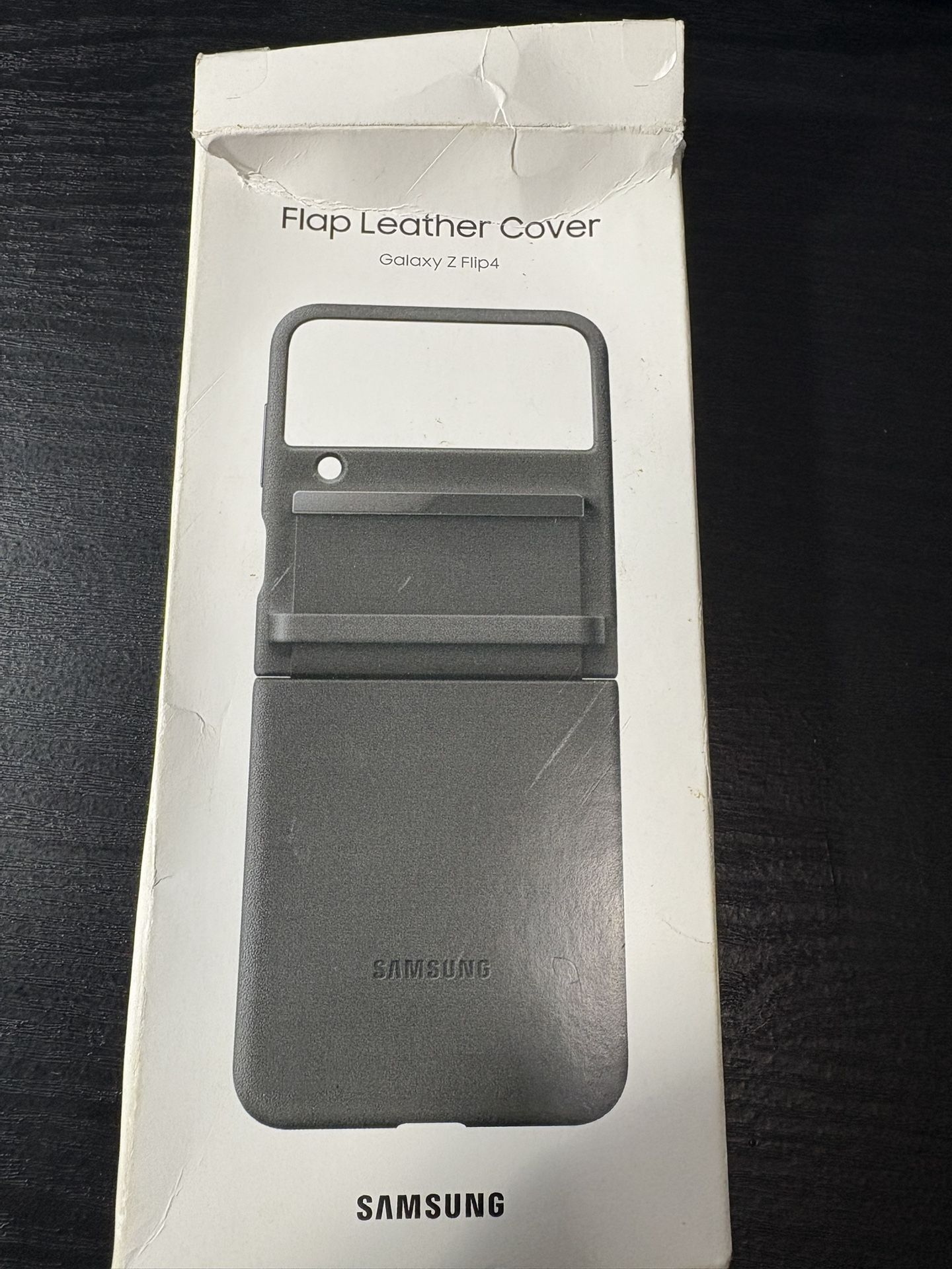 Flap Leather Cover For Galaxy Z Flip4