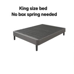 King size  Bed  No boxspring needed