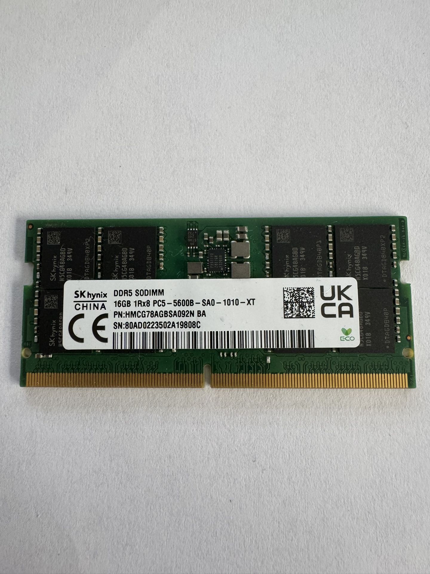 Laptop RAM SODIMM 16GB DDR5 5600