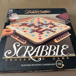Scrabble Board Game 1989 Deluxe Edition