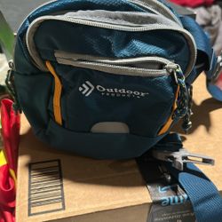 Outdoor Products Teal & Gray Hiking Waist Pack / Fanny Pack - Model 123385