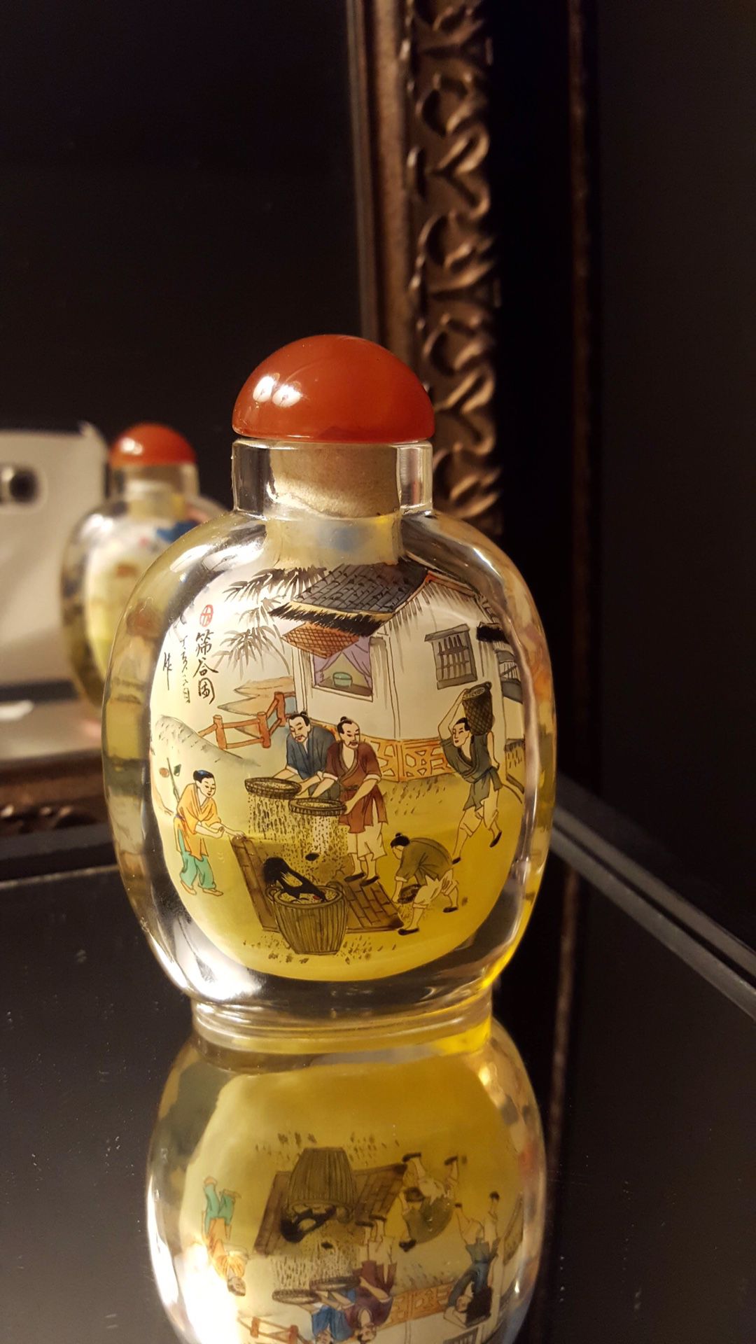 Antique Chinese Hand Painted perfume oil bottle⭐️⭐️⭐️⭐️⭐️