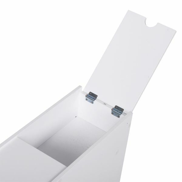 Bathroom Storage Cabinet Wooden Toilet Floor Organizer with Drawers- White