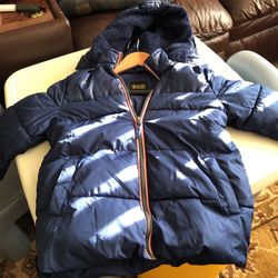 Boys Size 7 Xtreme Navy Hooded Jacket