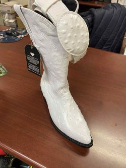 Nuevas botas vaqueras de piel con cinturón para hombre