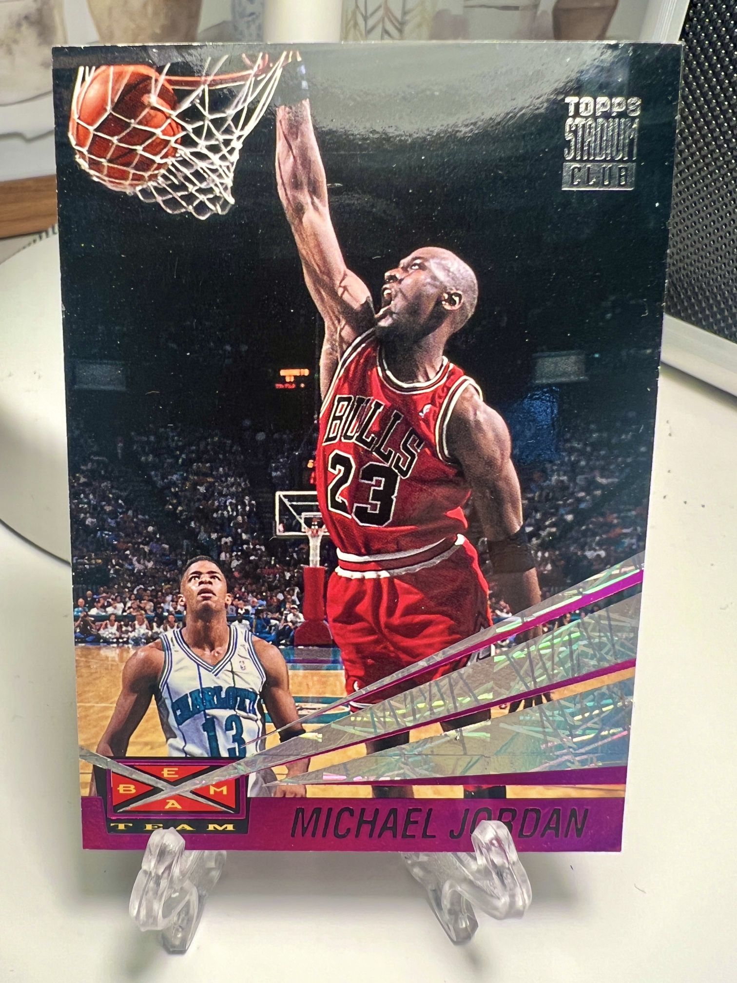 Michael Jordan Topps Stadium Club Beam Team