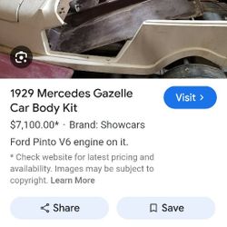 1929 Mercedes Gazelle Replica Kit Car