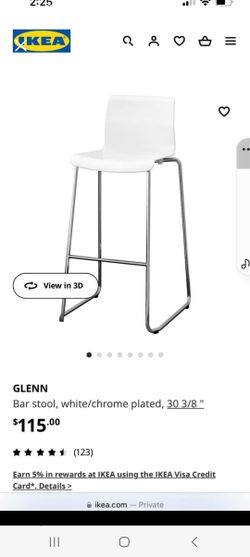 Ikea white Bar Stool