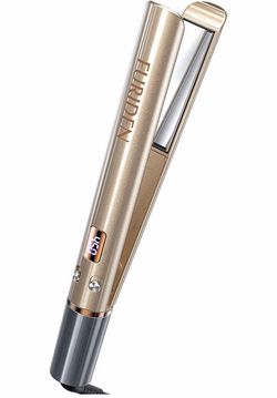 FURIDEN Hair Straightener and Curler, 2 in 1 Straightener and Curling iron, Titanium Flat Iron for Hair Professional