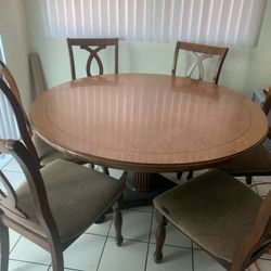 dining table with 5 chairs 
