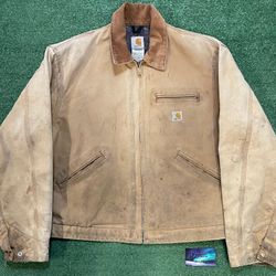 Vintage 2000s Carhartt tan Detroit jacket