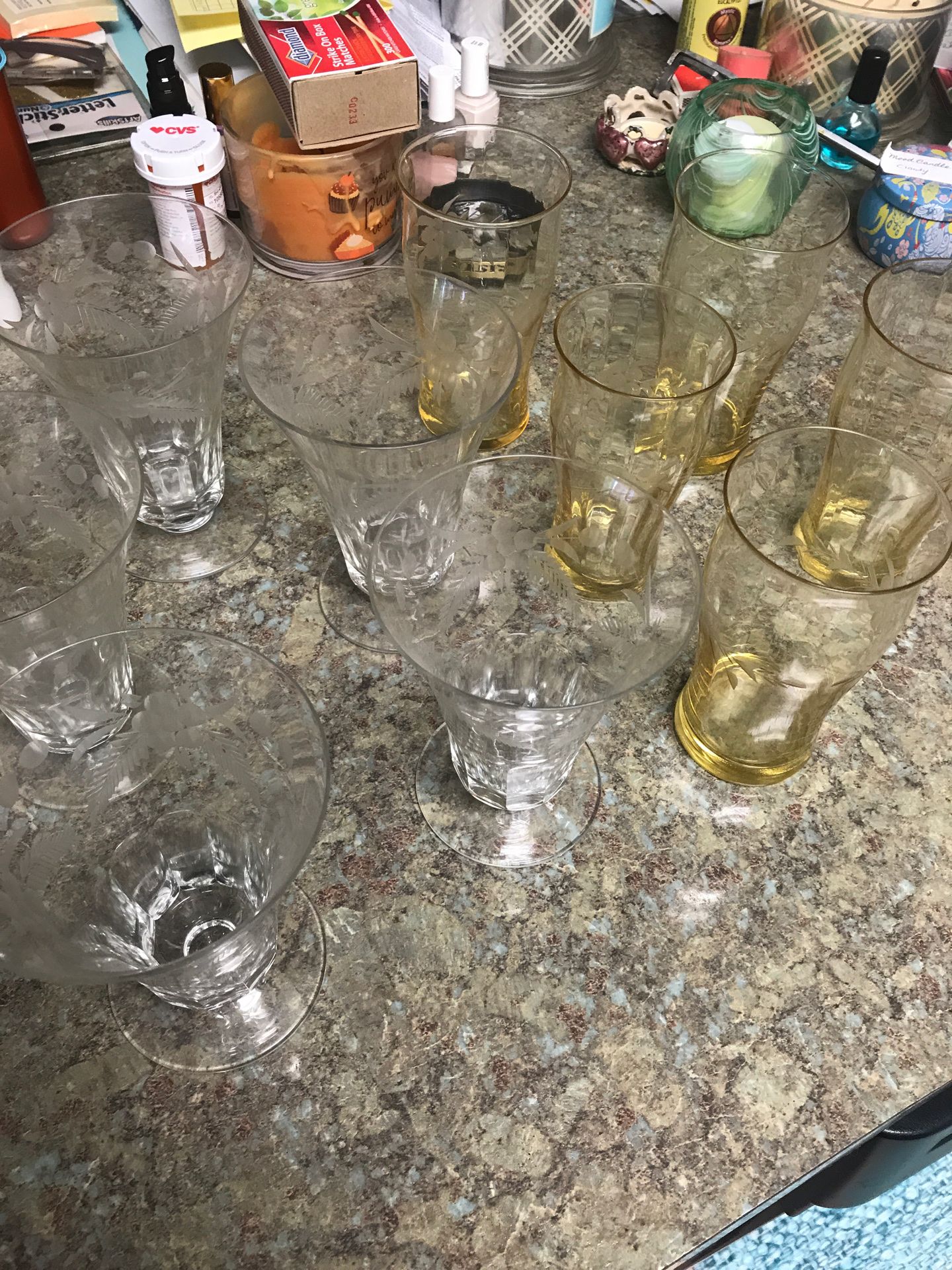 Vintage glassware