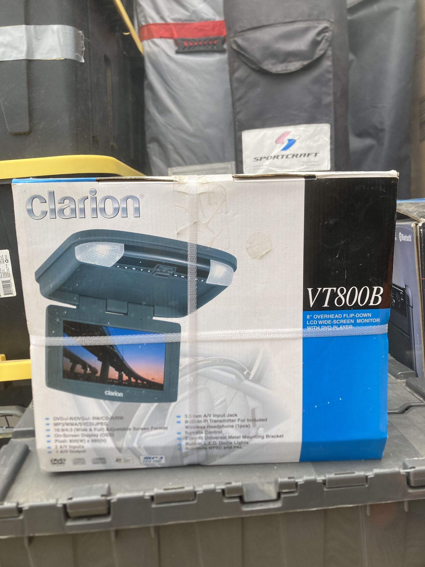 Widescreen Overhead Monitor With Dvd Player For Cars, Vans, SUV 