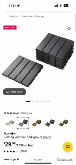 Plastic outdoor tiling