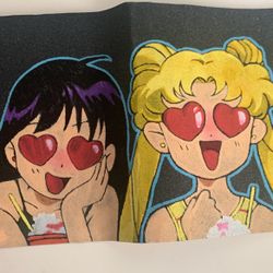 Custom Hand Drawn Mob Sailor Moon Griptape