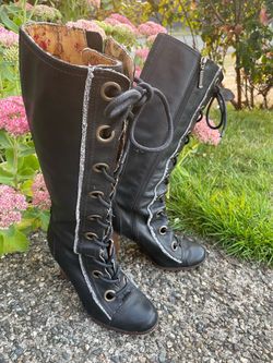 Leather boots