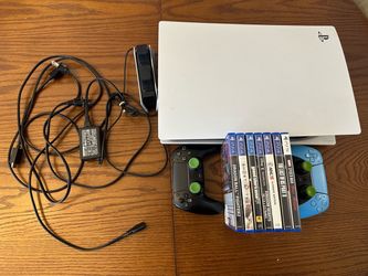 PS5 Disc Console + 2 Controllers + Charging Dock