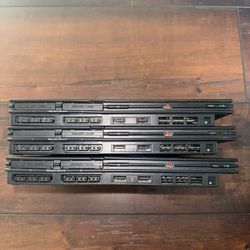 Lot of 3 Sony PlayStation 2 PS2 Slim Consoles – NOT WORKING – For Parts & Repair
