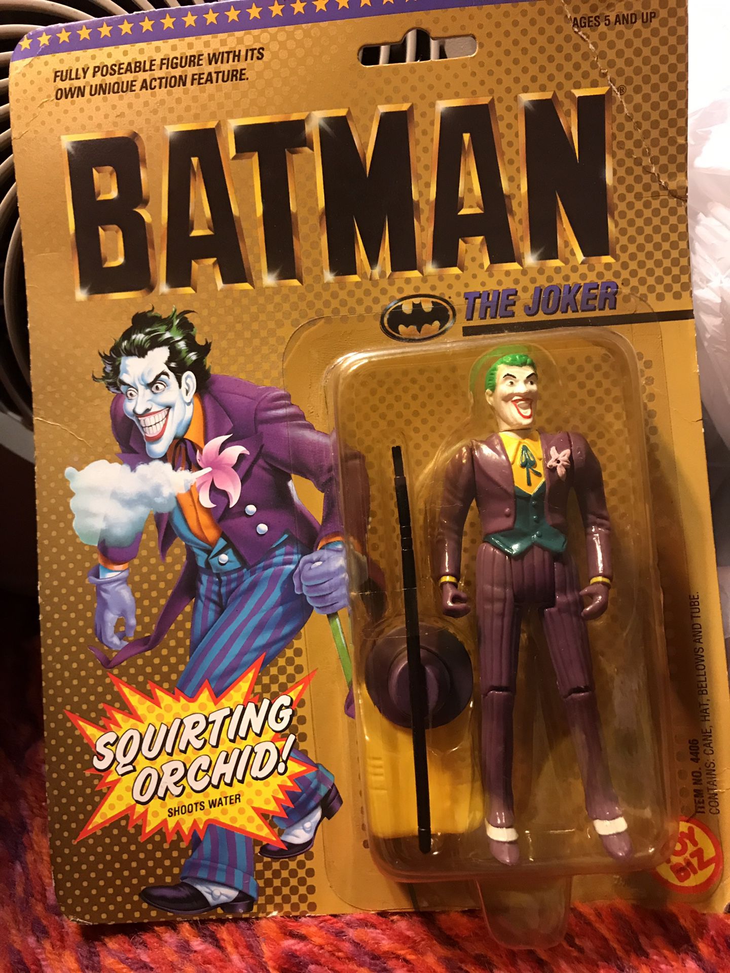 1989 The Joker Fully Posable Figure from Toy Biz NEW in box