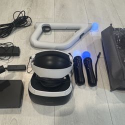 🔥 Sony PlayStation VR – COMPLETE Bundle 🎮✨ | Works on PS4 & PS5 ✅ | VR Headset + Controllers + Camera + Gun