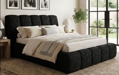 Brand New Black Modern Style Queen Bed Frame  (Available in Eastern King)