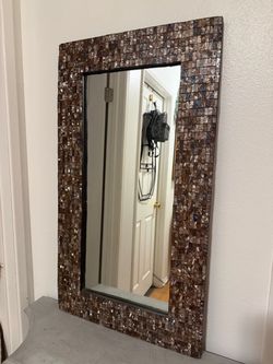 Mosaic Tile Framed Wall Mirror