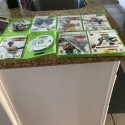 Eight Xbox 360 Games Good Condition 