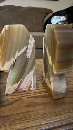 Book Ends Italian Marble